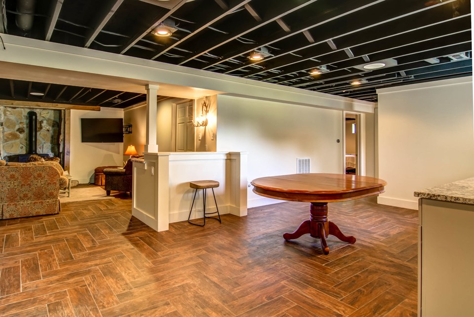 lower level kitchen.