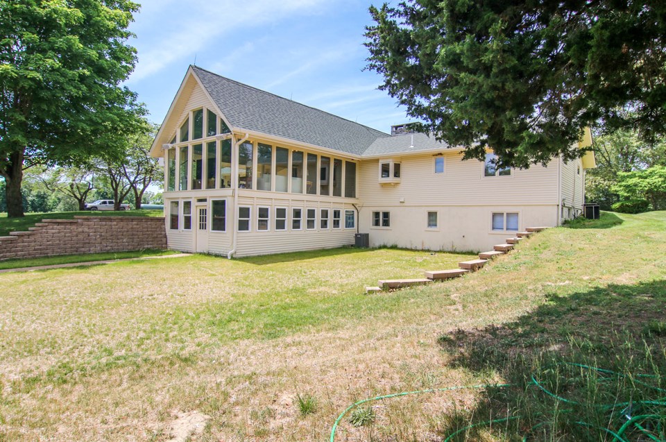 back of the house.