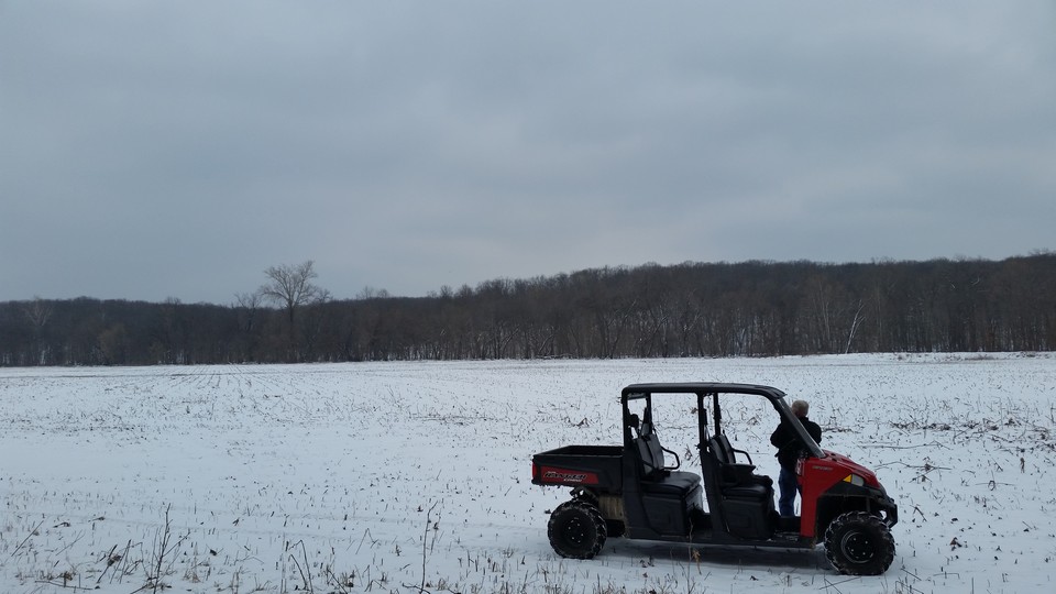 large flat field.