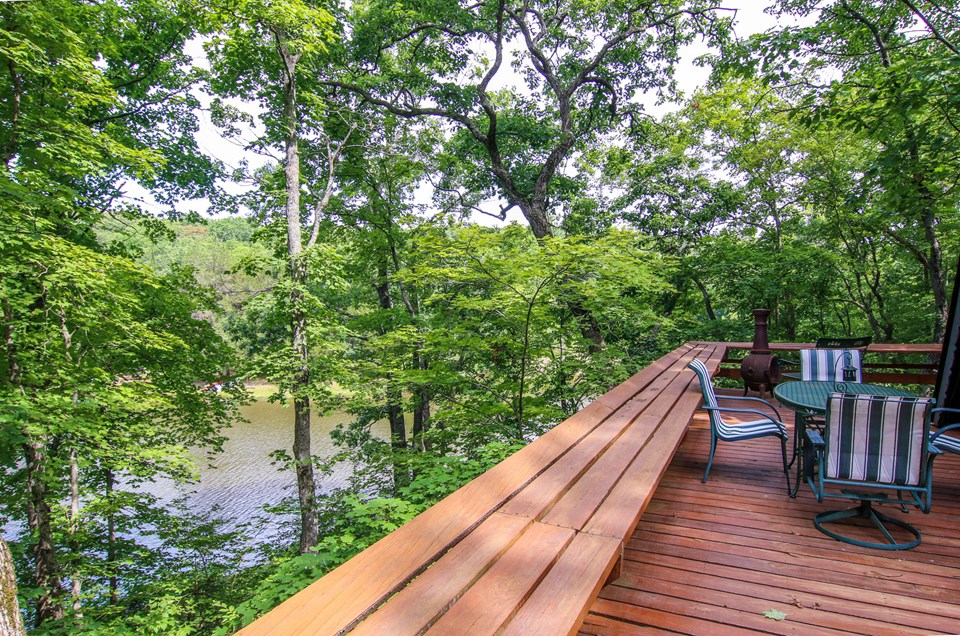 oh the views off the deck!  enjoy your cup of coffee by a warm chiminea in the cool of the morning.