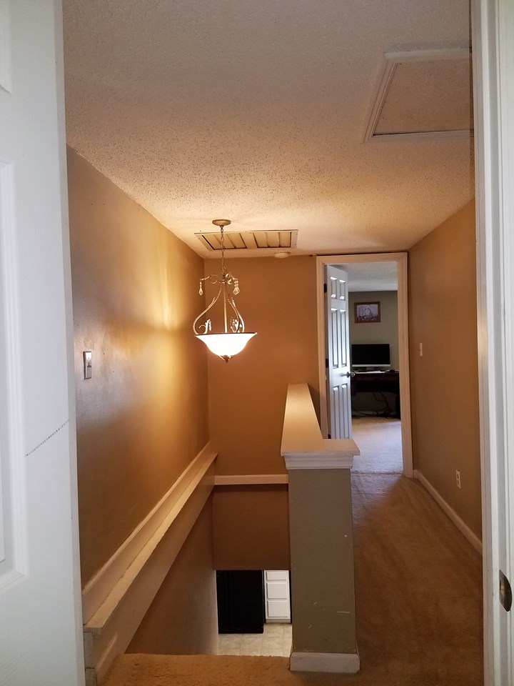 upstairs hallway and stairs.