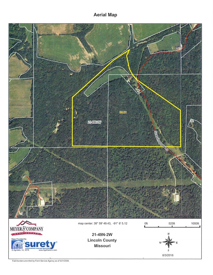 58+/ Acres Road Hawk Point, MO Missouri Real Estate